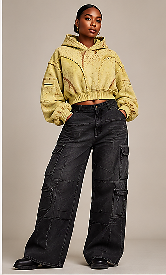 OJI CROPPED HOODIE